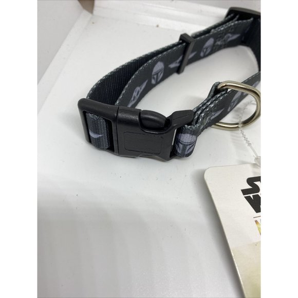New Star Wars Dog Collar For Small/Medium Dogs 15-35 lbs Mandalorian Yoda Black - Picture 4 of 4